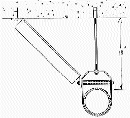 Horizontal Pipe with Sway Brace