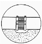 Coupling hole for hubless coupling