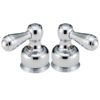 Chrome Handle With Chrome Lever - Delta