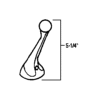 Metal Kitchen Handle -- Delta - Image 2