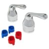 Delta and Moen - Chrome Handle With Lever