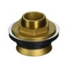1" x 3/4" Cast Brass Spud