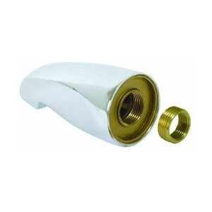 Tub Spout Flush Solid Brass -- Chrome