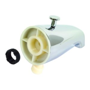 Diverter Spout  W/ 1/2" Bottom Tap -- Chrome