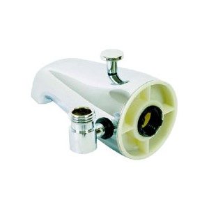 Diverter Spout  W/ 1/2" Side Tap -- Chrome