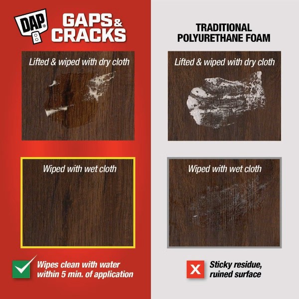 Gaps & Cracks Foam - Water Clean Up - Image 4