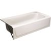 60" x 30" Steel Tub -- LH White