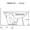 Round Bowl Only -- Cato -- White - Image 2