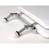 Round Seat      W/Chrome Hinge     White