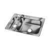 33" X 22"  80/20 Double Bowl Sink