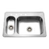 33" X 22"  80/20 Double Bowl Sink - Image 2