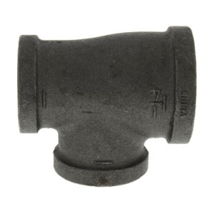 1-1/4" X 1" X 1" Reducing Tee Black