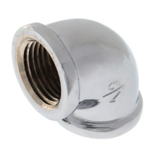 3/8" (FIP/FIP) Elbow Chrome Plated Brass