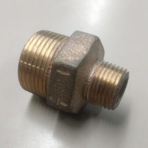 1" X 1/2"  Brass Hex Nipple