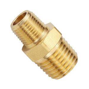 1/4" X 1/8"   Brass Hex Nipple