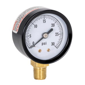 Pressure Gauge -- 2" x 30-LB.