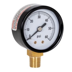 Pressure Gauge -- 2" x 60-LB.