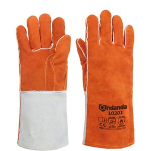 Welding Glove -- Gray & Rust